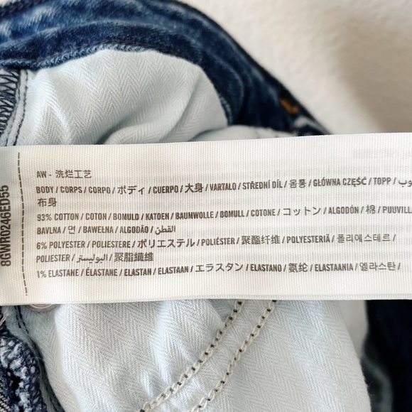 Abercrombie & Fitch Curve Love The Super Skinny Ankle High Rise Jeans 24 Short - Picture 8 of 14